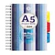 image 6 of Silvine A5 project book 200 pages with 3 part dividers lined spiral book