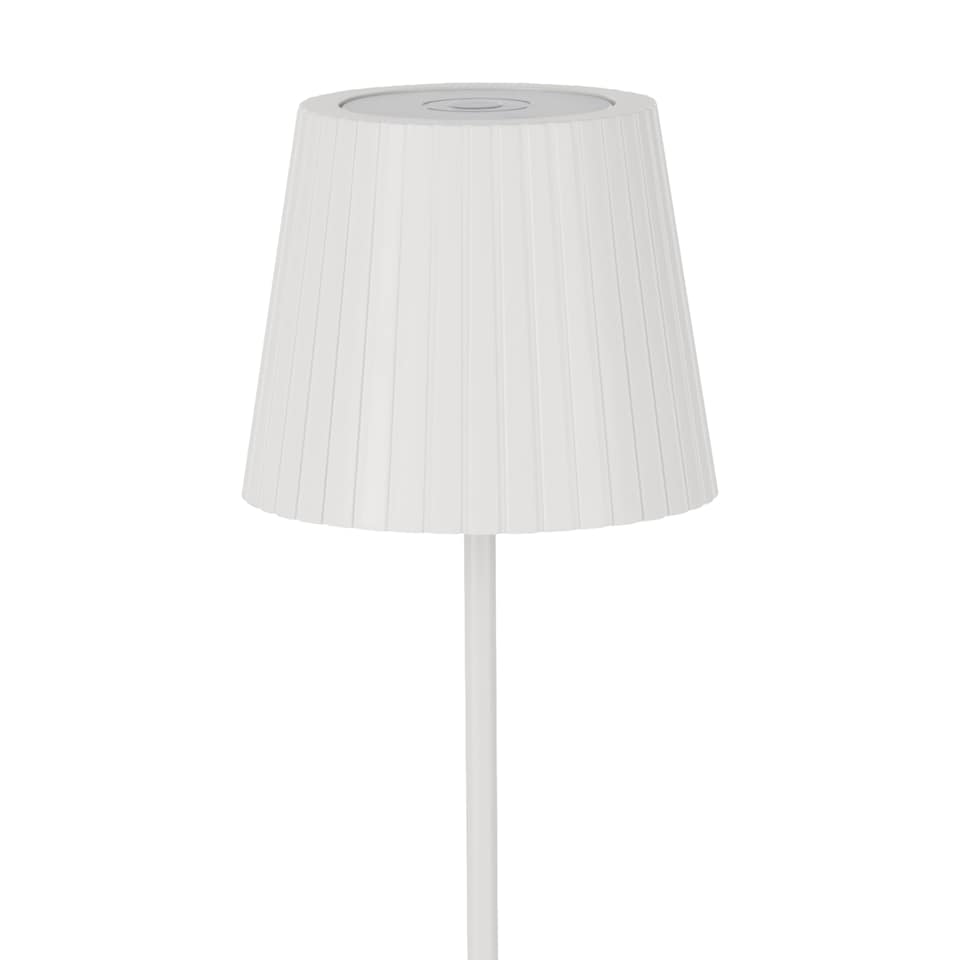 image 1 of EGLO Cabozo LED Portable Outdoor Table Lamp White | Gold