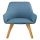 image 1 of Interiors by Premier Blue Leisure Chair, Effortless Cleaning Lounge Chair, Space-Saving Armchair, Comfortable Lobby Chair
