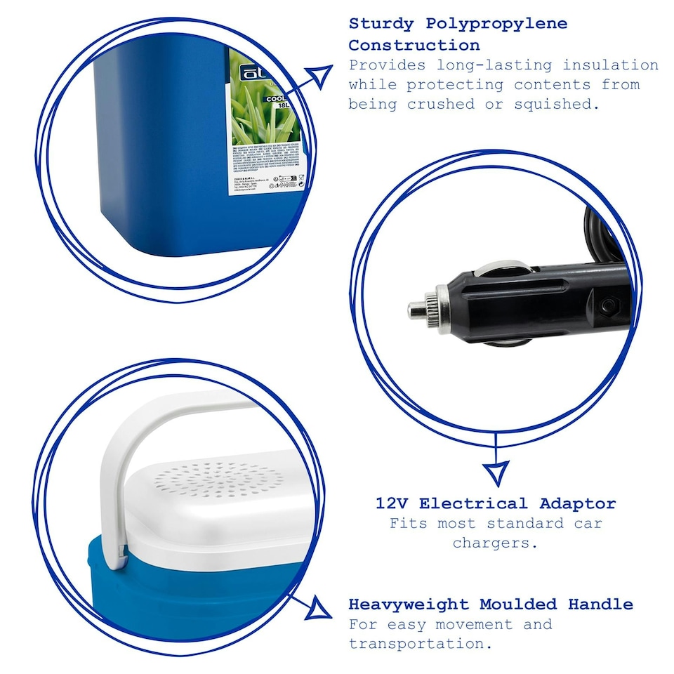 image 1 of Atlantic Cool Box - 30L 12V - Blue Blue