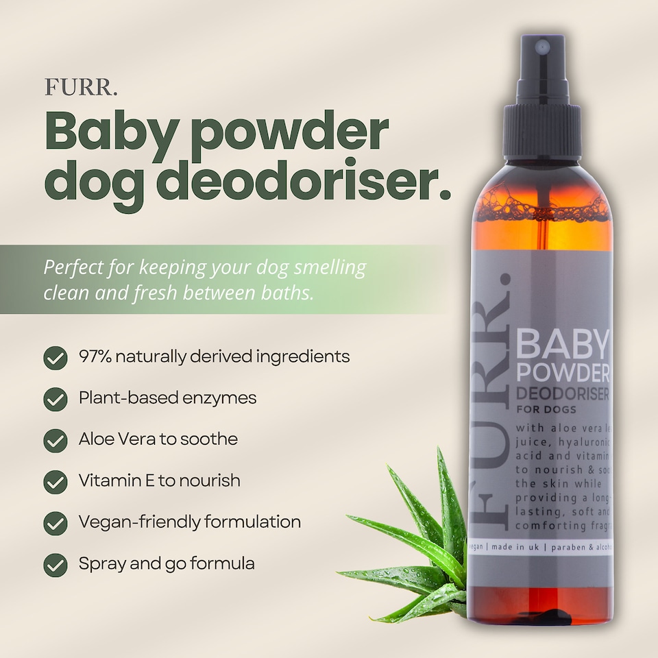 image 1 of FURR Baby Powder Dog Deodoriser Spray 250ml