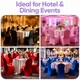 image 10 of Chair Cover Spandex Polyester Stretch Fabric Dining Slipcovers