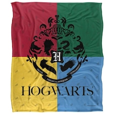 Harry Potter Hogwarts Crest Blanket - Multicoloured - One Size (UTTV18622)