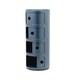 image 3 of Living and Home Cylindrical 4-Tiered Plastic Storage Drawer Unit, Grey