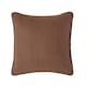 image 1 of Homescapes Cotton Rajput Ribbed Chocolate Cushion Cover - 60 x 60 cm | Brown | Chocolate | 60 x 60 cm