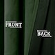 image 3 of Forest Green Velvet Blackout Eyelet Curtains - 46x54 Inch Drop - Pair | Green | One Size