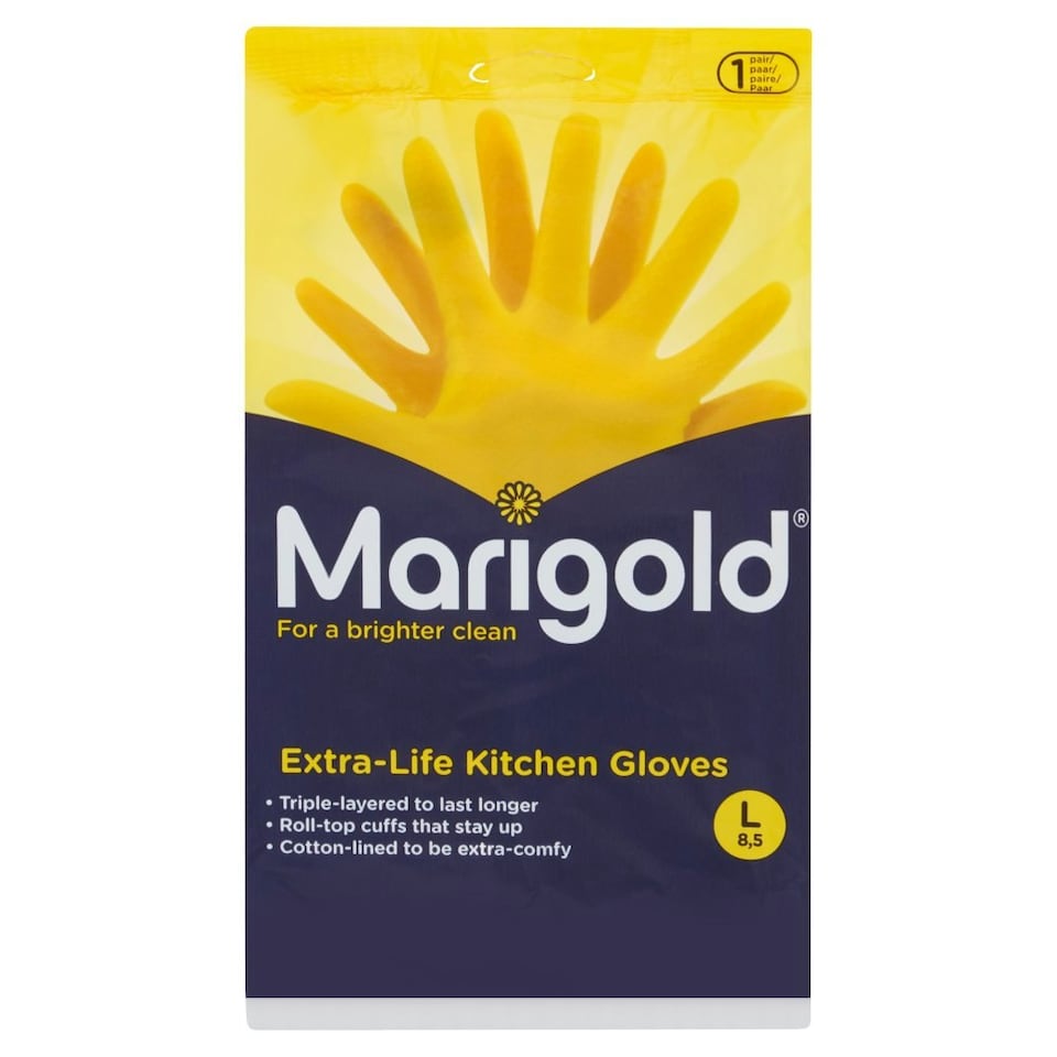 Marigold Extra-Life Kitchen Gloves L 8,5 1 Pair (Pack of 6) N/A