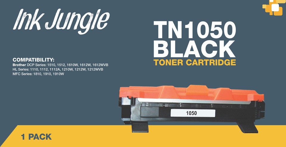image 1 of Compatible Brother TN1050 Black Toner Cartridge | Black | 1