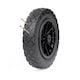image 3 of PU Black 14" REPLACEMENT PUNCTURE PROOF WHEELBARROW WHEEL 3.50-4.00/8 UK