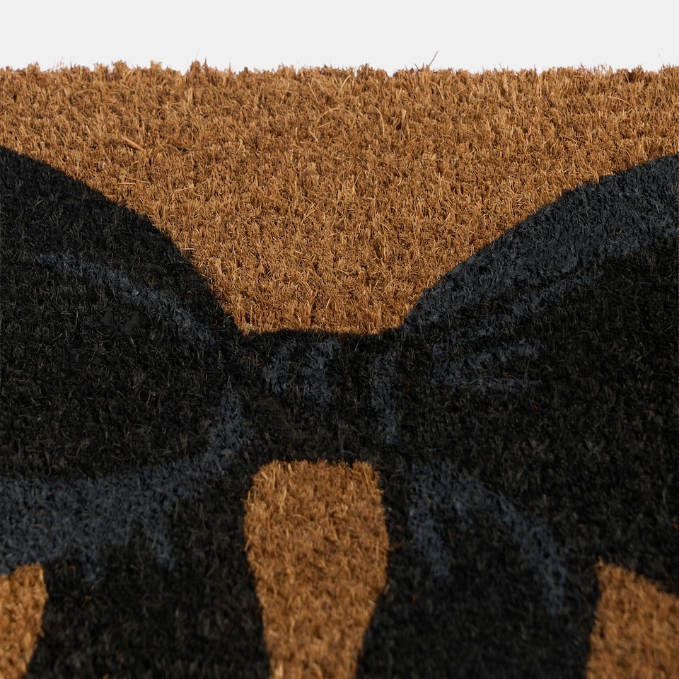 image 1 of OHS Bow Print Non Slip Coir Mat Doormat Rug