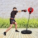 image 4 of COSTWAY Boxing Set Punching Ball with Boxing Gloves Red