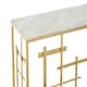 image 4 of Interiors by Premier Stylish White Marble Console Table|Versatile Decorative Table For  Patio|Convenient Rectangular Table White