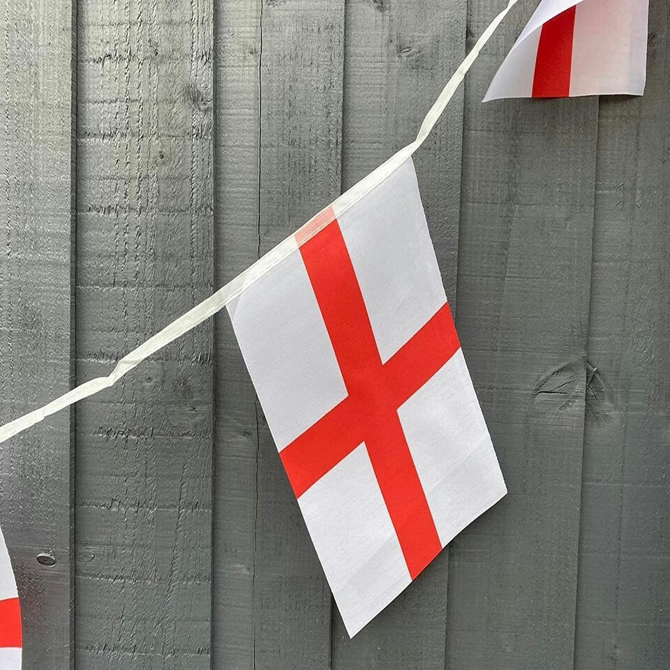 image 1 of St. George Bunting (10m, 30 Flags) Multi