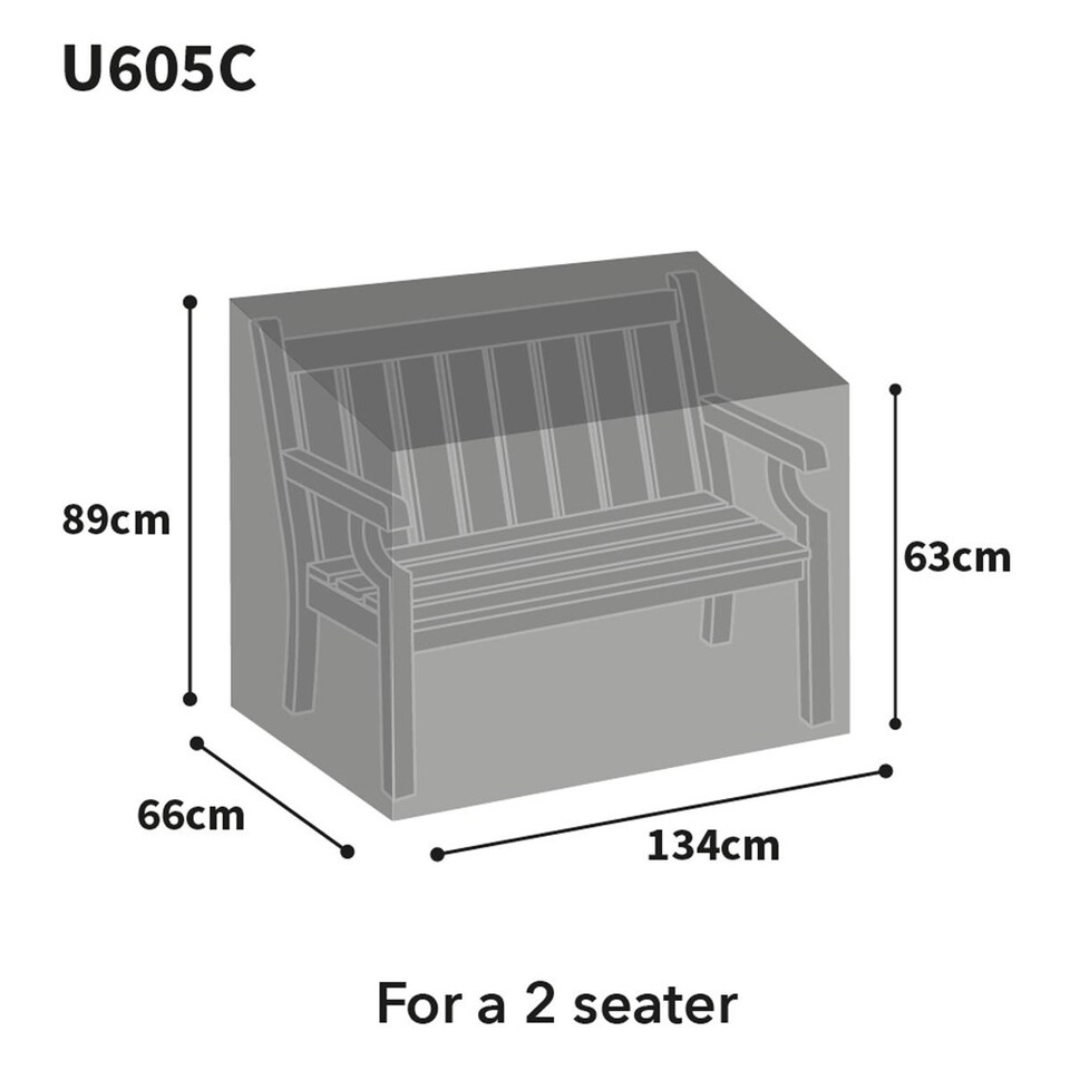 image 1 of Bosmere Ultimate Bench Cover Charcoal Small