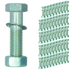 M16 (16mm) x 65mm High Tensile Tow Bar Ball Fixing Bolts Washers + Nuts 50 Pack