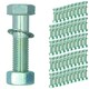 image 1 of M16 (16mm) x 65mm High Tensile Tow Bar Ball Fixing Bolts Washers + Nuts 50 Pack