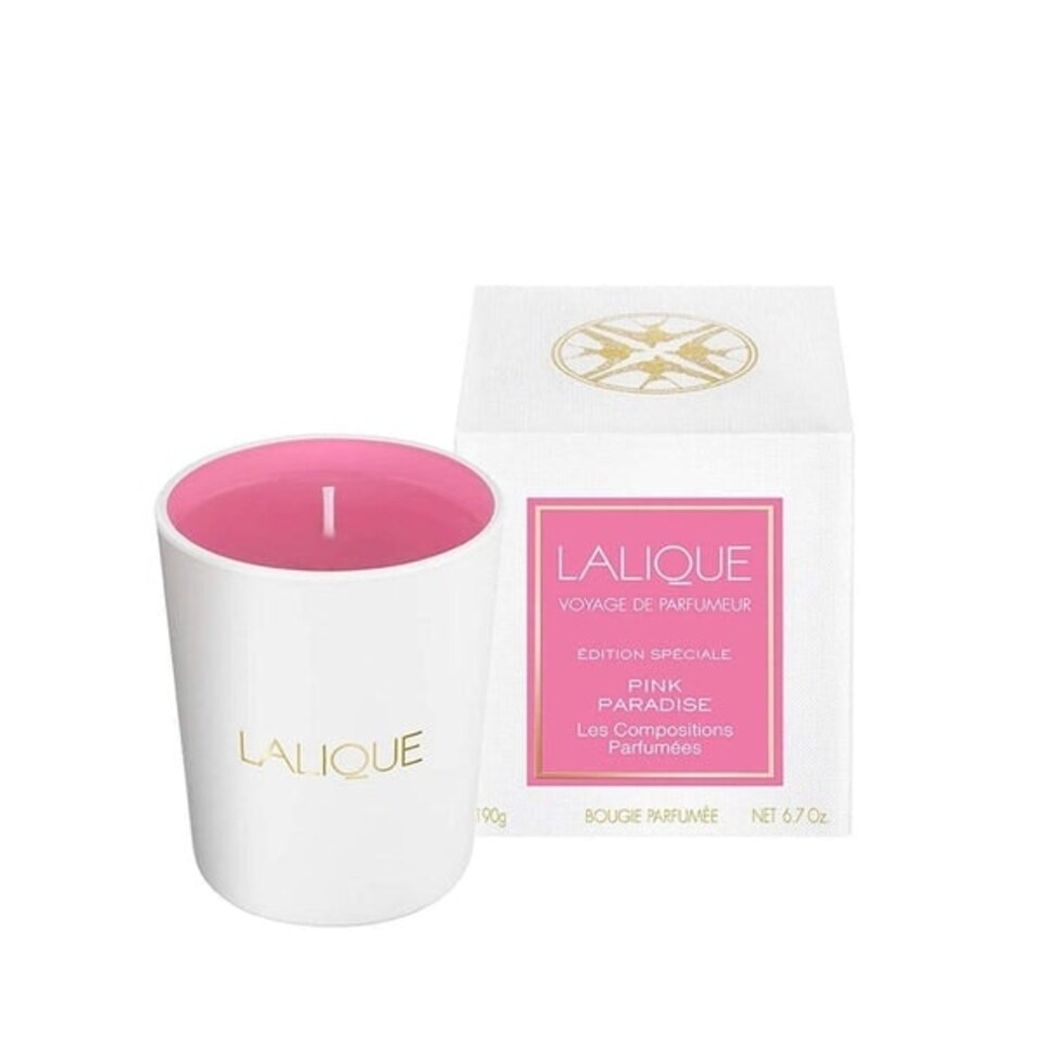 image 1 of Lalique Les Compositions Parfumées Pink Paradise Candle 190g