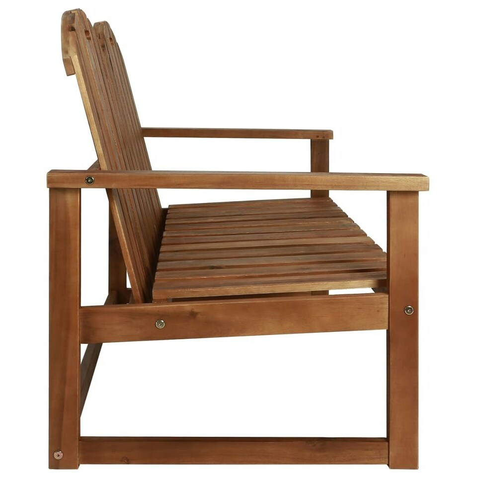 image 1 of 4 Piece Outdoor Lounge Set Solid Acacia Wood