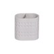 image 3 of Maison Soft White Shimmer Toothbrush Holder | White | White | 1