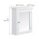 image 3 of Teamson Home Wooden Bathroom Medicine Cabinet Mirror White