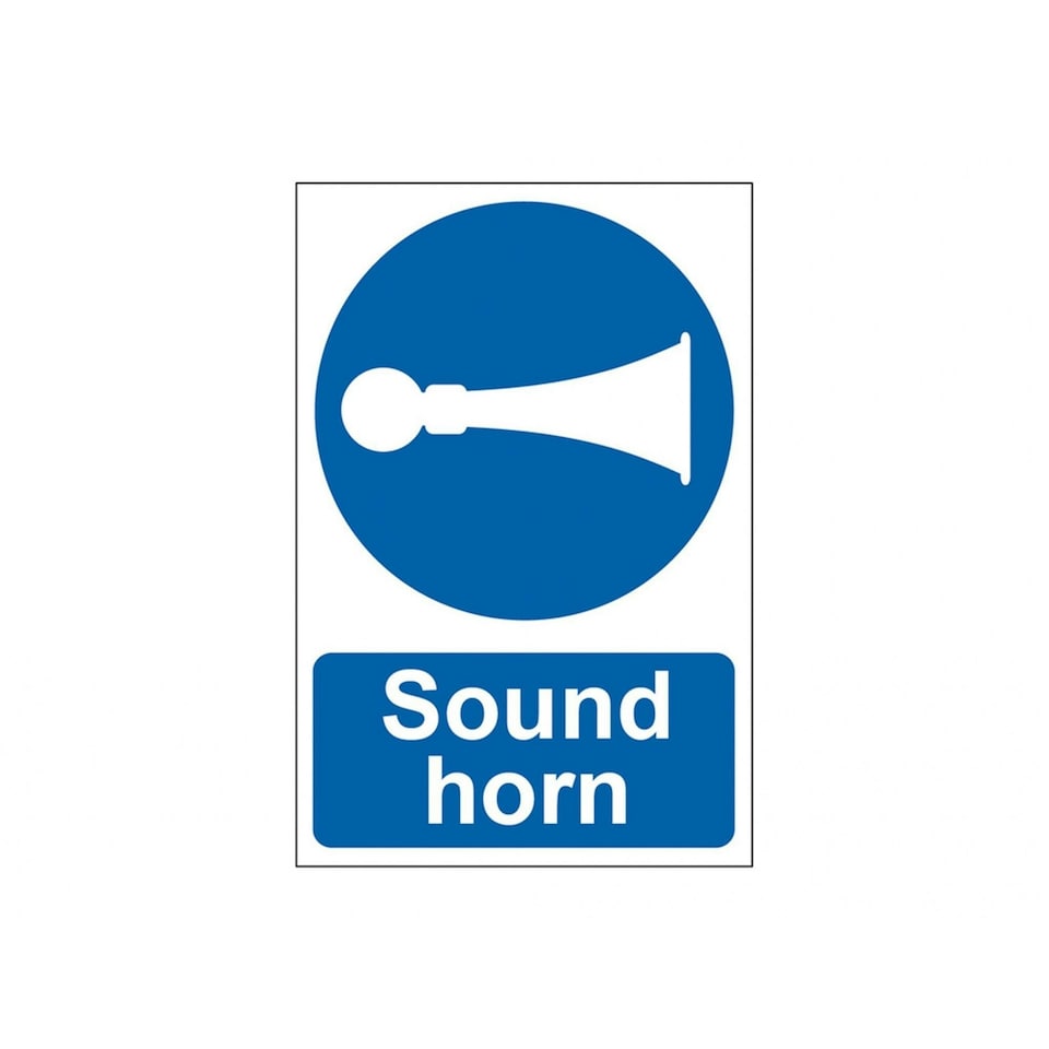 Scan Sound Horn - Pvc Sign 200 X 300mm - Multi Colour - 200 x 300mm