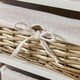 image 4 of Wooden Chest Of Drawer Storage Unit Willow Wicker Baskets Bedside Fully Assembled White | 3 Drawers