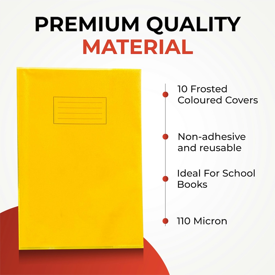 image 1 of Pack of 10 A4 Assorted Coloured Exercise Books with Coloured Book Covers
