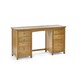 image 3 of Solid Oak Twin Pedestal Dressing Table and Stool Set - FSC Mix