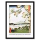 image 1 of Hiroshige Suijin Shrine And Massaki On Sumida River Framed Wall Art Print A4