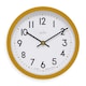 image 1 of Acctim Elstow Small Kitchen Wall Clock Quartz Retro Style 20cm Yellow | Mustard