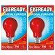 image 2 of Eveready B22 GLS 60W 1950k Fireglow Red Light Bulb  - Pack of 2