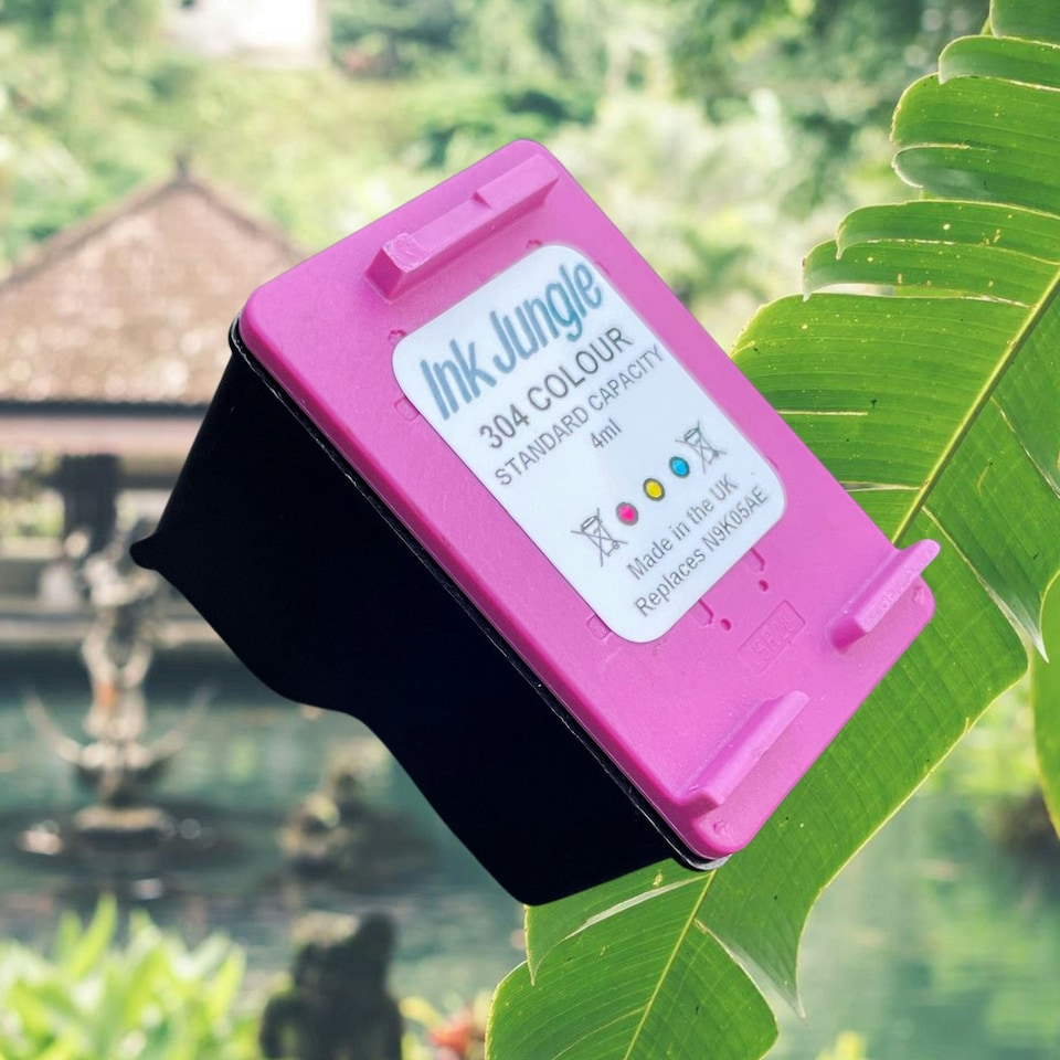 image 1 of Refilled HP 304 Black & Colour Ink Cartridge