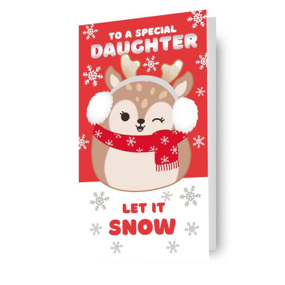 Squishmallows Daughter Christmas Card