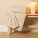 image 2 of OHS Soft Plush Teddy Fleece Throw Blanket, 150x200cm - Natural