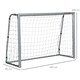 image 3 of SPORTNOW 8ft x 5ft Football Goal, Football Net for Garden, Training Goal with Ground Stakes, Steel Frame | Grey