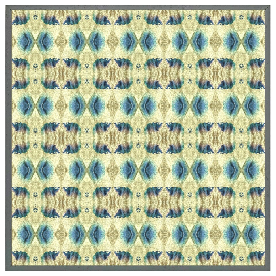 image 1 of Psychedelic geometric pattern (Picutre Frame) Black | XL