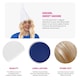 image 2 of White Gnome Hat, Blue Face Paint & Blonde Wig White | One Size