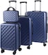 image 1 of Alivio Lightweight 4-Piece ABS Hard-Shell Luggage Suitcase Set (Blue)