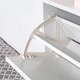 image 8 of HOMCOM Shoe Storage Cabinet Footwear Organiser Space-saving w/ 3 Drawers -White