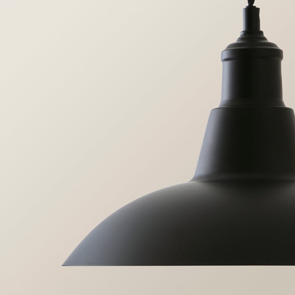 image 1 of ValueLights Civic Black Dome 3 Drop Bar Black Pendant Light | Black