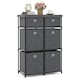 image 9 of COSTWAY Chest of Drawers Storage Organizer w/6 Drawers Grey