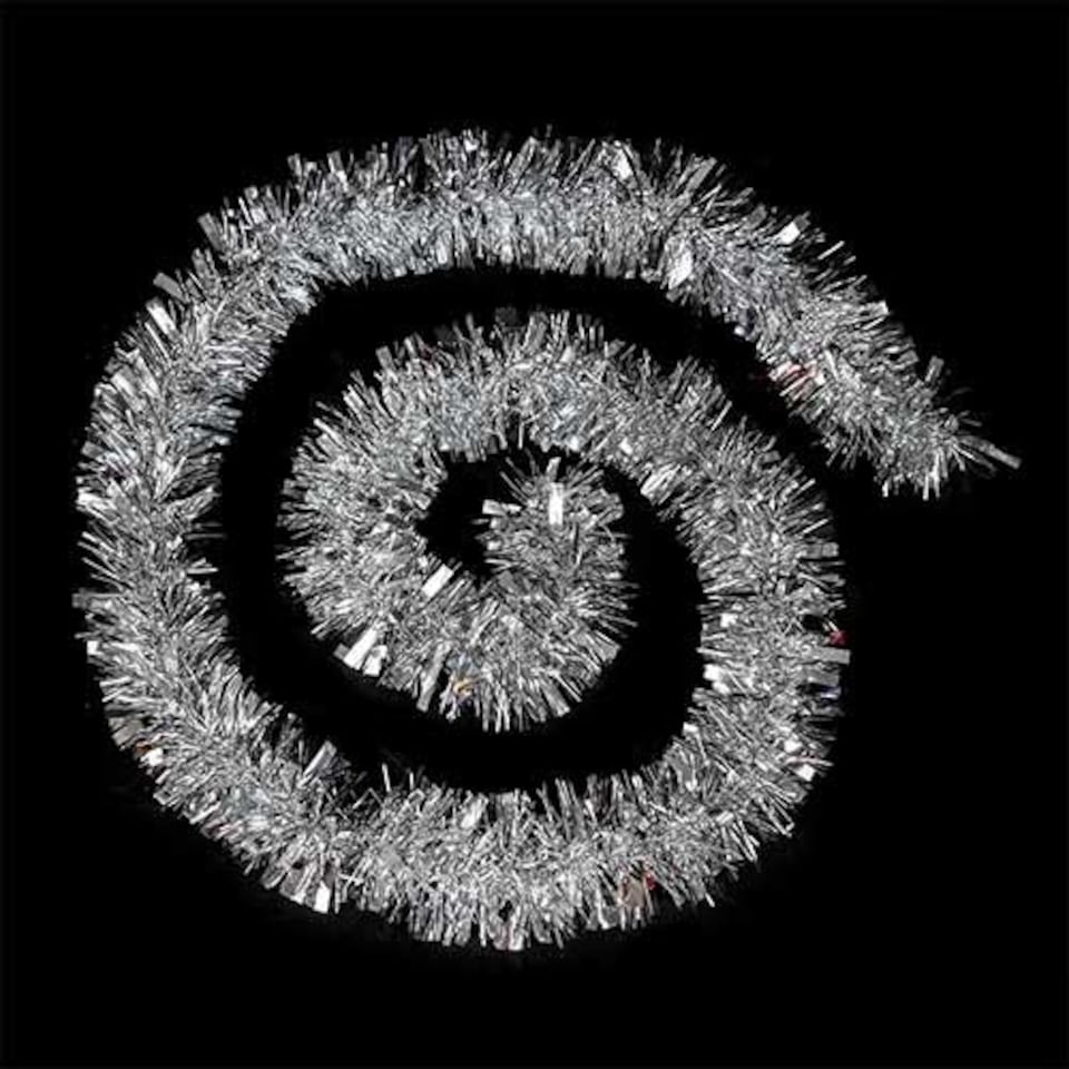 image 1 of Silver Deluxe Christmas Tinsel 1.8m