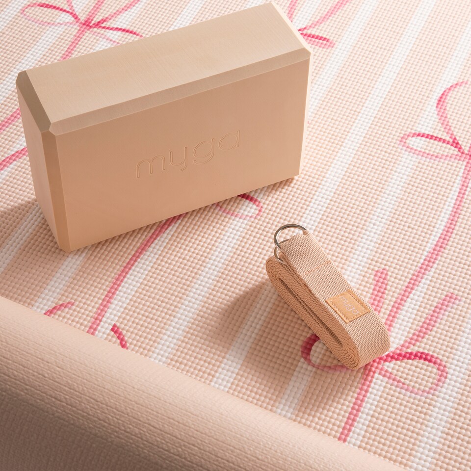 image 1 of Myga Yoga Set - Bows | Pink
