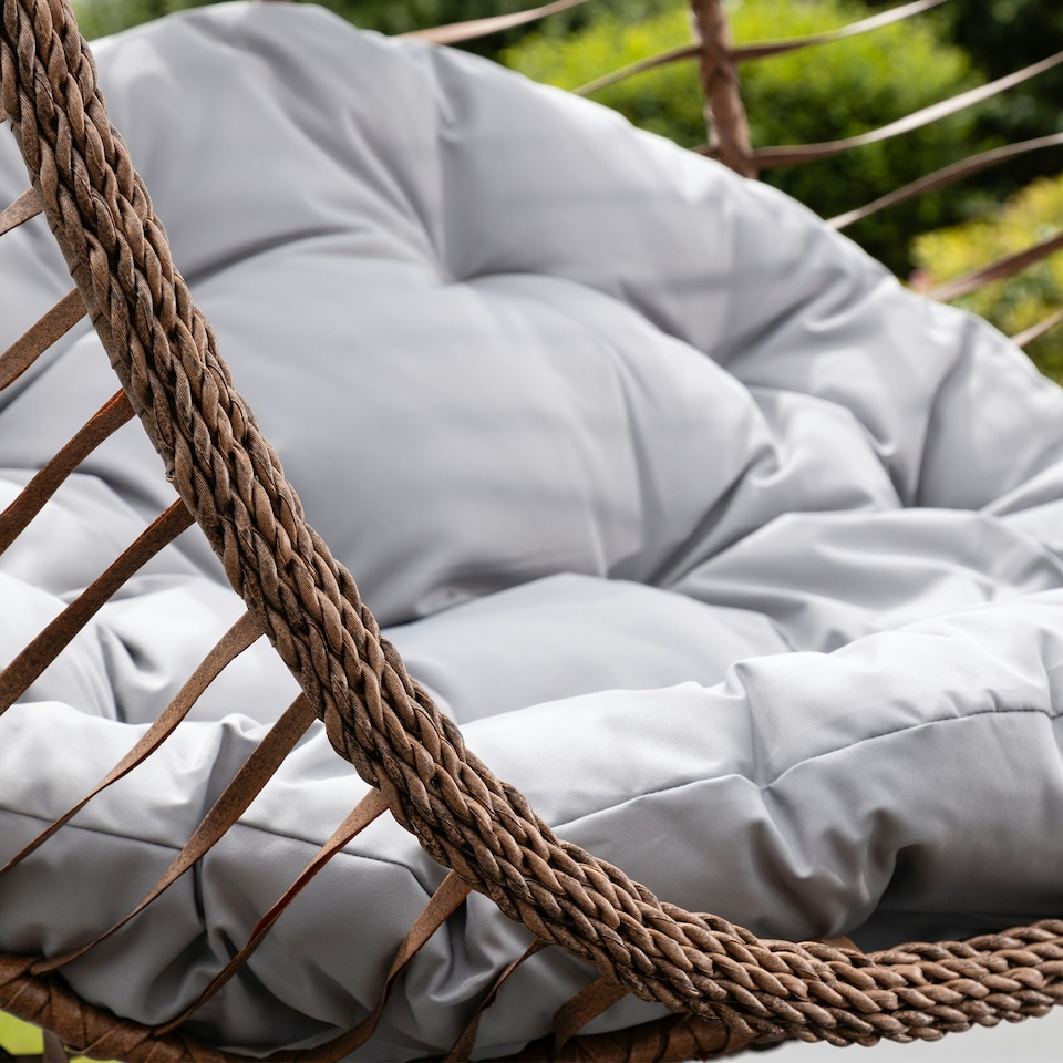 image 1 of Aylesbury Swing Egg Pod Chair - Light Grey