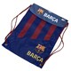image 2 of FC Barcelona Stripe Drawstring Bag | Red | Burgundy/Blue/Gold | 1
