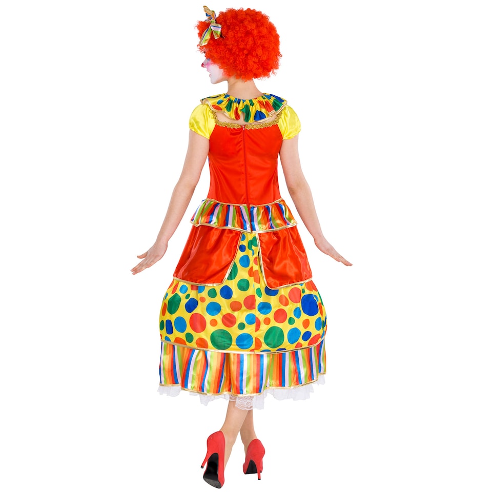 image 1 of Womens Fridoline the Clown Costume | Red | red | 1