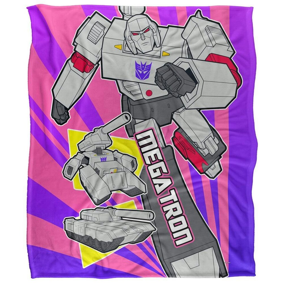 image 1 of Transformers Megatron Blanket - White - One Size