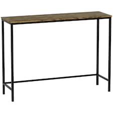 Vida Designs Brooklyn Console Table Hallway Shelf, Dark Wood