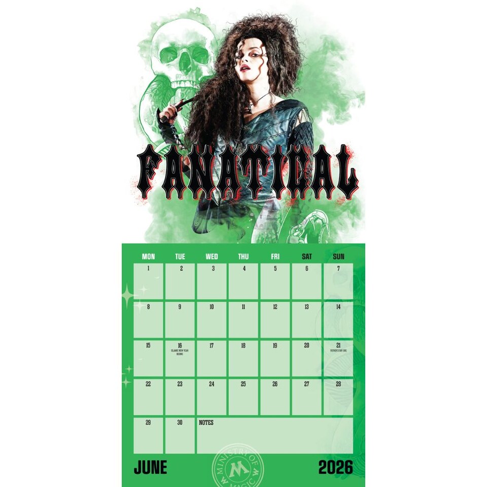 image 1 of HARRY POTTER MOVIE 2026 SQUARE CALENDAR