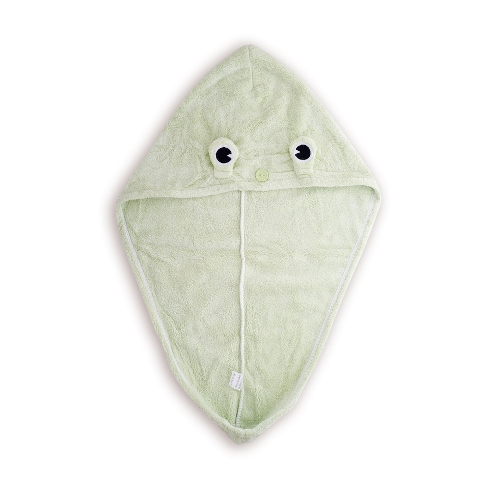 image 1 of SMUG Novelty Hair Towel Wrap, Frog